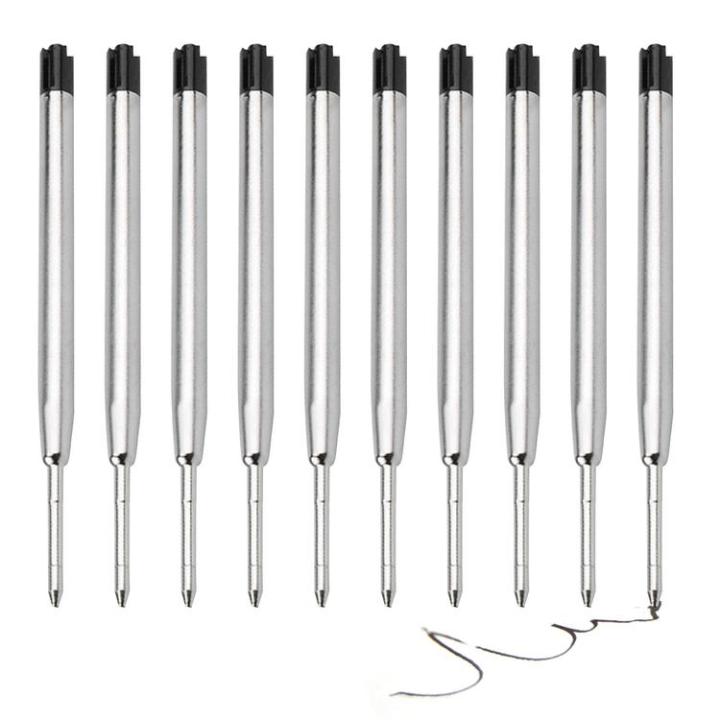 pen-refills-3-8in-black-ink-pen-refills-0-5mm-replacement-ink-for-ballpoint-pen-10-pieces-smooth-writing-replacement-gel-ink-refills-astounding