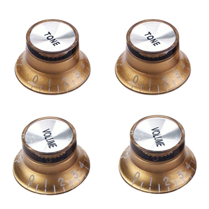 4-pcs-speed-control-knobs-2-tone-2-volume-for-gibson-lp-sg-guitar-golden-knobs-guitar-accessories