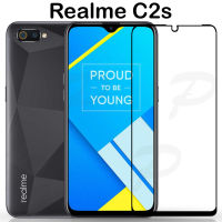 ฟิล์มกระจก นิรภัย เต็มจอ กาวเต็มแผ่น เรียวมี ซี2เอส ขอบสีดำ For Realme C2s Full Glue Tempered Glass Screen (6.1) Black