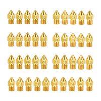 100pcs 3D Printer Extruder mk8 Nozzles 0.2 0.3 0.4 0.5 0.6 0.8 1.0 mm for Anet A8 Makerbot MK8 Creality CR-10 Ender 3 Ender 5 Collars