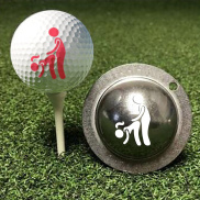 Personalized Adult Golf Ball Marker Durable Metal Golf Ball Template for