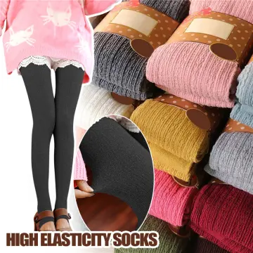 Ladies Warm Thick Chunky Cable Ribbed Knitted Leggings Skinny Wool