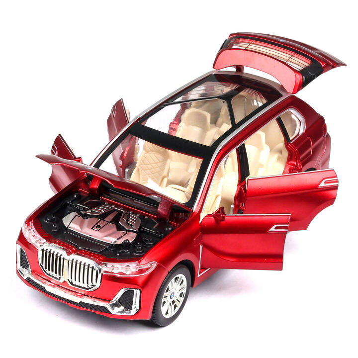 x7-bmw-แบบรถโลหะผสมมีไฟและเสียงประกอบรถ-diecast-ของเล่นสำหรับเด็กผู้ชายของขวัญวันเกิด-kids-toys-คอลเลกชันรถ