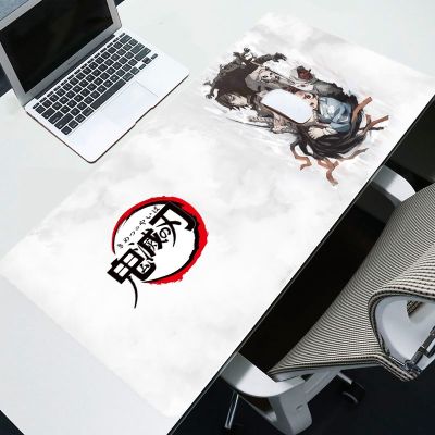 Anime Demon Slayer Kimetsu No Yaiba Gaming Large Mouse Pad Computer Mouse Pad Lock Edge Mause Mat Keyboard Table Mat