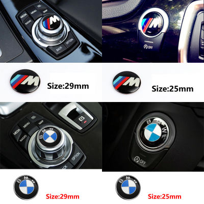 29 มิลลิเมตรจับสติ๊กเกอร์เสียงปุ่มเริ่มต้นตราสัญลักษณ์สำหรับ BMW E39 E36 E60 E90 E34 E46