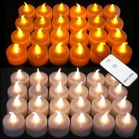 12/24pcs Flameless LED Tealight Tea Candles Wedding Light Romantic Candles Lights for Birthday Party Wedding Decorations