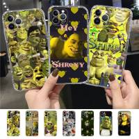 Cartoon Funny Movie S-shreks Phone Case for iPhone 11 12 13 mini pro XS MAX 8 7 6 6S Plus X 5S SE 2020 XR case