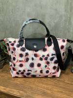 NiceBagOutlet Longchamp Le Pliage Anémone Size : M กระเป๋าถือหรือสะพายข้าง BH082201-OL