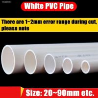 ⊕✁ 1pc O.D 20 90mm White UPVC Pipe Aquarium Fish Tank Tube Hydroponic Planting Frame Experimental Pipe Garden Fittings 50CM Long