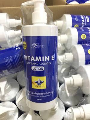 Vitamin E Whitening Collagen Lotion โลชั่นวิตามินอี สูตรบำรุงผิวขาวเข้มข้น 500 ml.