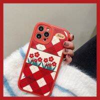 สอบถามก่อนกดสั่ง เคสโทรศัพท์ พร้อมส่งจากไทย เคสดอกไม้ เคสลายดอก เคสลายดอกไม้ ดอกไม้ แดง สีแดง เคสสีแดง ตาราง เคสตาราง