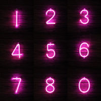 LED Pink Fairy Neon Lights Letter USB Battery Operated Festoon Garland Indoor For Bedroom Wall Wedding Christmas Decoration