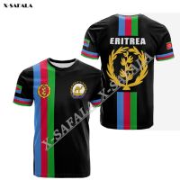 Xzx180305 Eritrea group flag Africa 2023 Independence Day 3D print man t-sharp tips tes short sleeve o neck mile fiber hot breathable