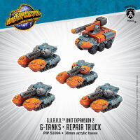 ?มีของพร้อมส่ง? Privateer Press Monsterpocalypse G.U.A.R.D. Unit: G-Tank &amp; Repair Truck PIP 51004 ต้องประกอบทำสีเอง