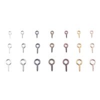 [200pcs] Jewelry Screw Claw Golden Silver Accessories DIY Mini Eye Pins Mixed 7 Colors