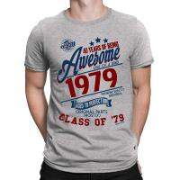 Mens Birthday T-Shirt 40 Years Of Being Awesome 1979 Class Of 79 Grey 2019 New Fashion O Neck Slim Fit Tops Skate T Shirt