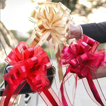 Christmas Pull Flower Bows Gift Wrapping Package for Wedding Cars