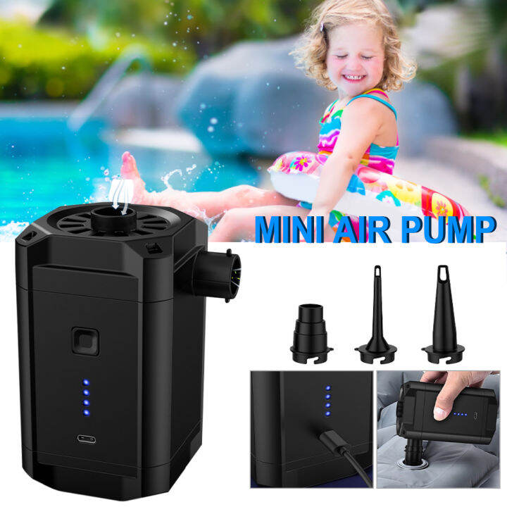 Portable Air Pump Cordless Electric Inflatable Pump Rechargeable Air