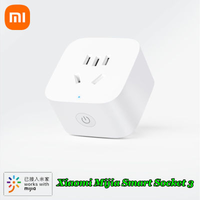 Xiaomi Mijia Smart Socket 3 WIFI Power Statistics Version อะแดปเตอร์ควบคุมระยะไกลไร้สายเปิดปิดทำงานร่วมกับ Mihome APP
