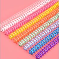 A4 A5 B5 loose-leaf binding strip 30-hole round hole coil opening and closing ring plastic binder detachable buckle DIY 【AUG】