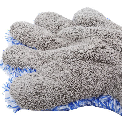 Double Sided Microfiber Washing Hand Gloves Car Window Dust Cleaning Glove Household Cleaning Towel Kitchen Accessories