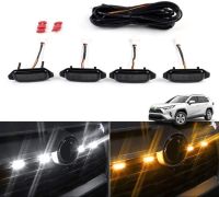 กระจังหน้าโคมไฟ Led อัพเกรดชุดไฟสีเหลืองอำพันสีขาว1ชุดสำหรับโตโยต้า Rav4 50ชุด April 2023 Mxaa52 Mxaa54 Axah54 Axah52