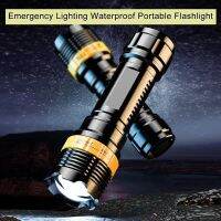 LED Strong Light Flashlights USB Rechargeable portable High Power Torch Waterproof Outdoor Camping Emergency Flashlight