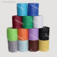 ✐✸℗ kids clothing fabric 6 inch x 100 yards tulle spool with shining laser glitter sequin tulle