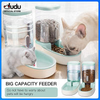 DUDU Pet Water Dispenser Pet Automatic Feeder Cats Dogs Automatic Waterer Dispenser 3.8L หรืออาหารป้อนอัตโนมัติ