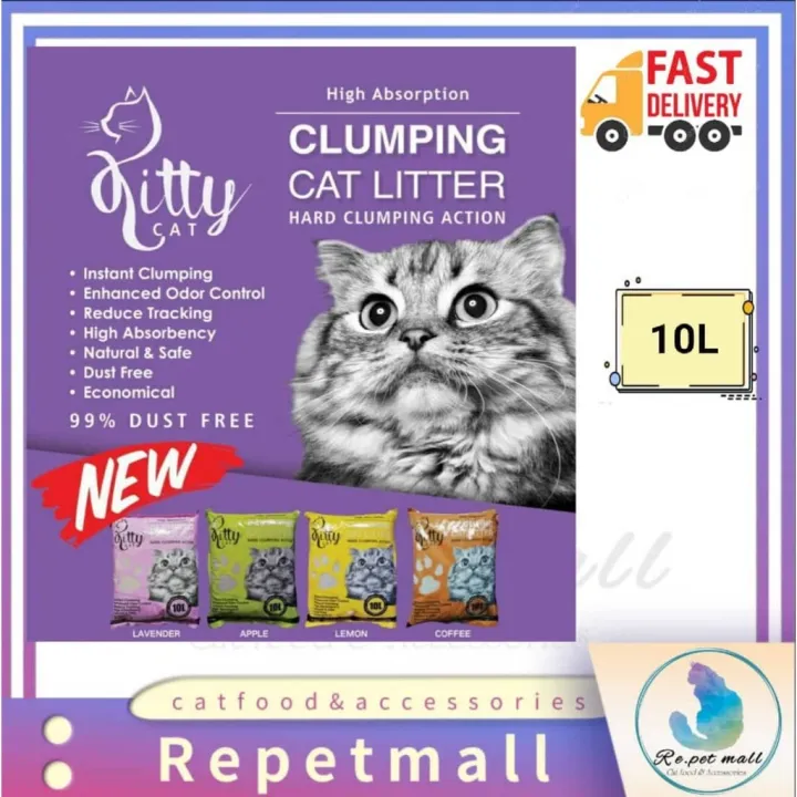 cat litter Kitty Cat Clumping Cat Litter 10L Lazada