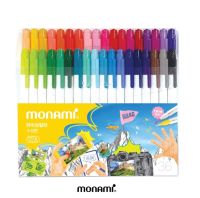 Monami ปากกาสีน้ำ รุ่น Live Color ชุด 10 สี และ 36 สี ปากกาสีเมจิก ปากกาสี ปากกาเมจิก เมจิกสีน้ำ (จำนวน 1 กล่อง)