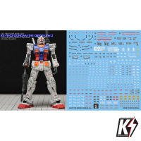 Waterdecal CG HG RX-78 The Origin Gundam Ver.2 #ดีคอลน้ำสำหรับติดกันพลา กันดั้ม Gundam พลาสติกโมเดลต่างๆ