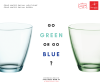 แก้วน้ำ ZENO WATER 260 ML (GREEN and BLUE)