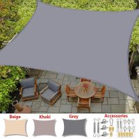 300DWaterproof Shade Sail Garden Canopy Sun Shade Camping Gazebo กันสาดกลางแจ้ง Carport สระว่ายน้ำ UV Block Square สี่เหลี่ยมผืนผ้า