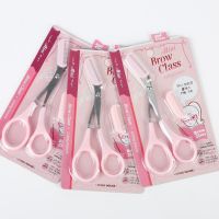 Eyebrow Trimming Scissors with Comb Korean Style Eyebrow Trimming Scissors Makeup Scissors Basic Beauty Eyebrow Trimming Tools