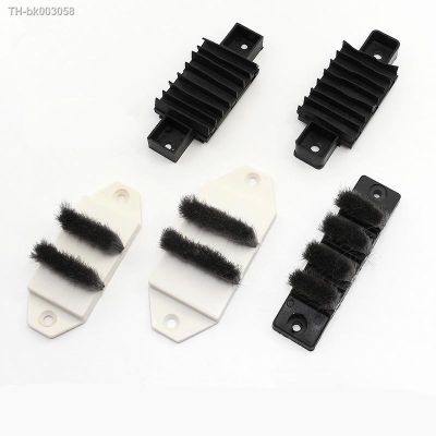 ✔ Sliding door sealing strip 2 pieces rubber buffer block for window slots top and bottom rails with brush