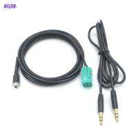 【hot】☃♧♞  1Set Car Aux Cable ISO 6Pin Female Jack Audio Renault Espace Twingo Kangoo Radio With Male To Mp3