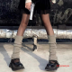 Shipiaoya ถุงเท้ายาว40-70ซม.,ถุงเท้ายาวเครื่องแบบ JK สไตล์ญี่ปุ่นเหนือเข่าถุงเท้าให้ความอบอุ่นเท้าสำหรับเด็กผู้หญิงถุงเท้าตั้งสูงขึ้น