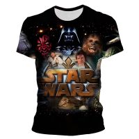 2023ใหม่ แฟชั่นฤดูร้อนใหม่ผู้ชายผู้หญิงเสื้อยืด Star Wars Theme Tops 3D พิมพ์ดิจิตอล R TREND สั้น slee เสื้อยืด Tops