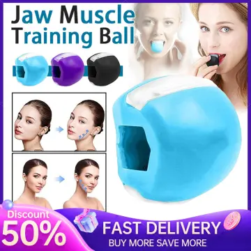 Jaw Line Exerciser Face Toner Trainer Ball Masseter Training Blue