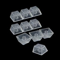 10Pcs Transparent Keycaps Mechanical keyboard Matte Backlit caps Gateron Kailh R3