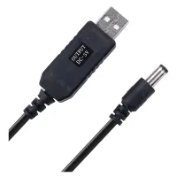 สายแปลง USB DC 5V เป็น DC 9V/12V,อะแดปเตอร์แปลง USB โมดูลติดตั้งปลั๊ก2.1X5.5Mm