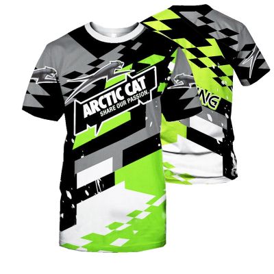 Summer Mens Outdoor Leisure Sports Quick Dry Short Sleeve Arctic Cat Club Party Harajuku Hip Hop Plus Size T-Shirt