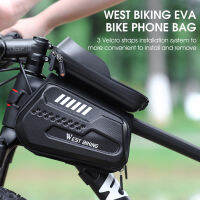 Bike Phone Pouch PUEVA Cycling Top Tube Storage Bag Organizer Touch Screen Hard Shell Phone Pack Outdoor Cycling Accessory