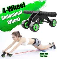 4 Wheels Abdominal Roller for Muscle Exercise Equipment Home Indoor Office Fitness No NoisePower Wheel Ab Roller Gym Trainer