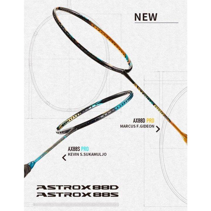 Original YONEX ASTROX 88S PRO 88D PRO Badminton Racket 100 Carbon