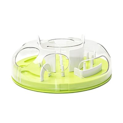 Cat Slow Eating Non Slip Durable Puzzle Bowl ABS Feeder Dish Pet Supplies with Maze Design Dog Puzzle Plates