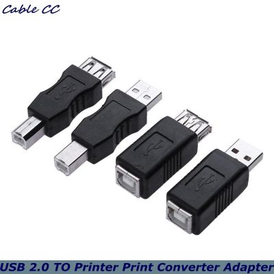USB2.0 A Male amp; A Female to B Female Printer Print Converter Adapter Connector USB 2.0 Port Retail wholesale USB 2.0 Adapter