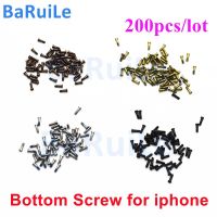 BaRuiLe สกรูด้านล่าง 200 ชิ้นสําหรับ iPhone 6S 6 Plus 7 8 X Dock Connector Torx 5 Point Star Pentacle Screws อุปกรณ์เสริม Pentalobe