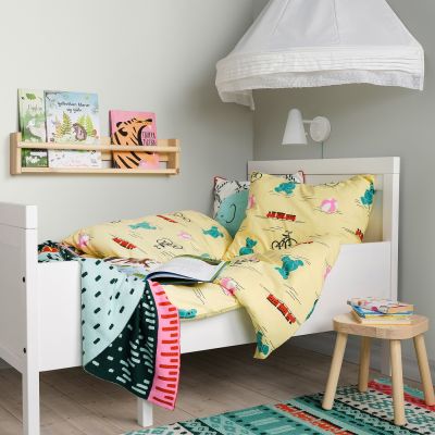 โปร ดี๊ ดี !!  เตียงเด็ก เตียงเสริมลูก SUNDVIK ซุนด์วีค โครงเตียงขยาย+พื้นระแนง, ขาว 80x200 ซม. เตียง เด็ก IKEA